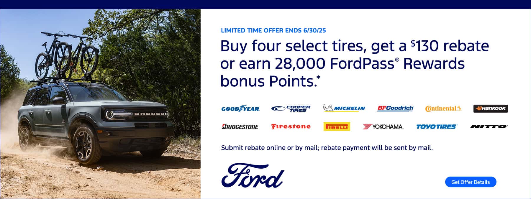 Revised Tire Rebate Memorial Day 2025