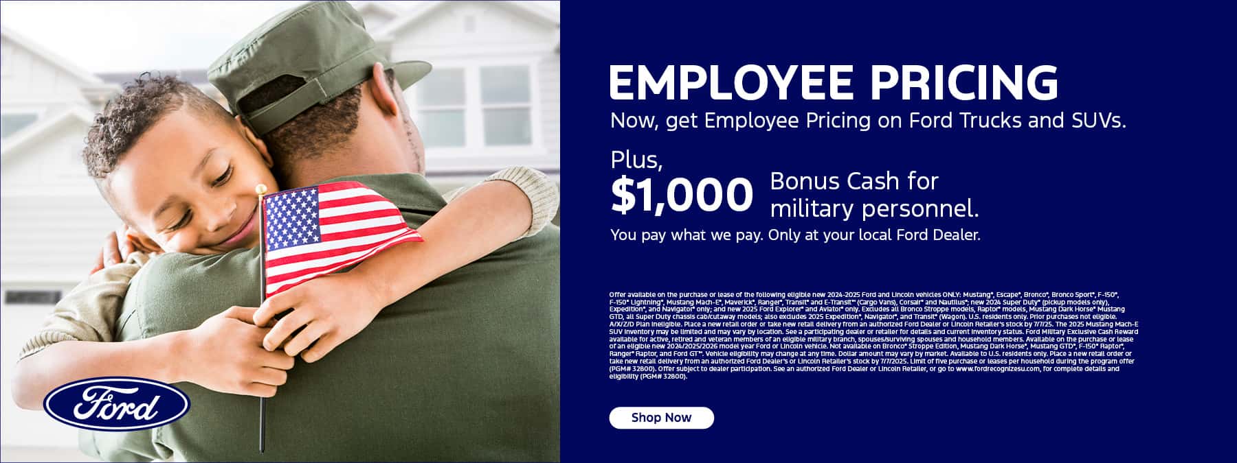 T3 Push, National (ALL FDAFs), Employee Pricing + Military - effective 6/18-7/7