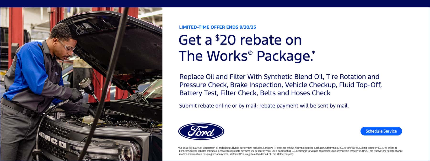 3rd Event (September) 2025 | Ford Service Dealer Connection (Works Offer) Banners 8/29– 9/30