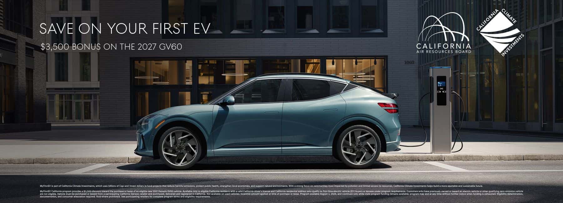 Genesis EV Bonus Cash Offer (CA Only)