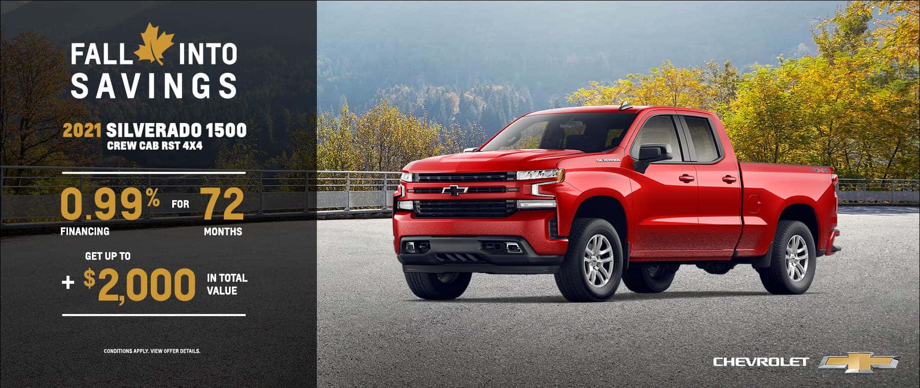 Fall Into Savings - 2021 Silverado 1500 RST