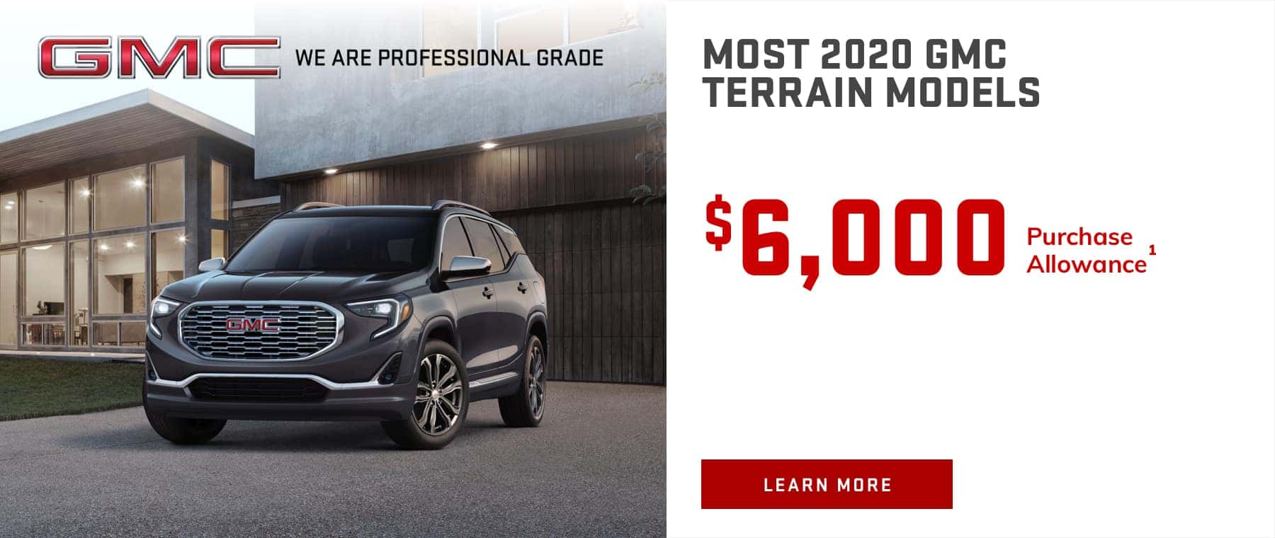 MOST 2020 GMC TERRAIN MODELS - $6,050 Purchase Allowance