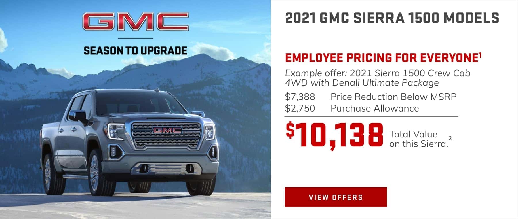 EMPLOYEE PRICING FOR EVERYONE.