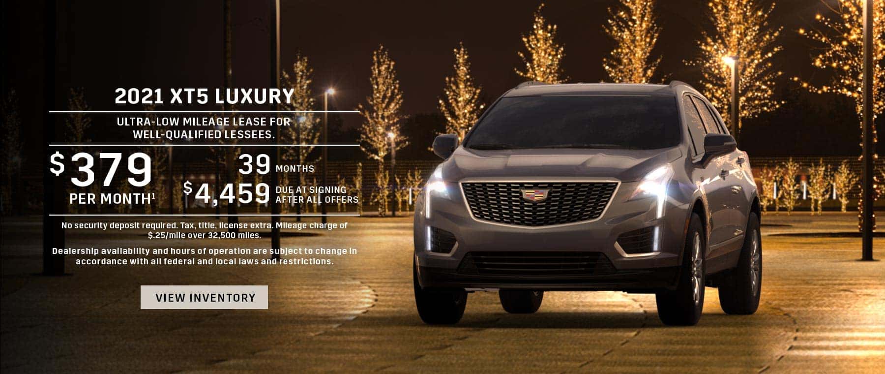 $379/mo for 39 mos with $4,459 DAS on a 2021 XT5