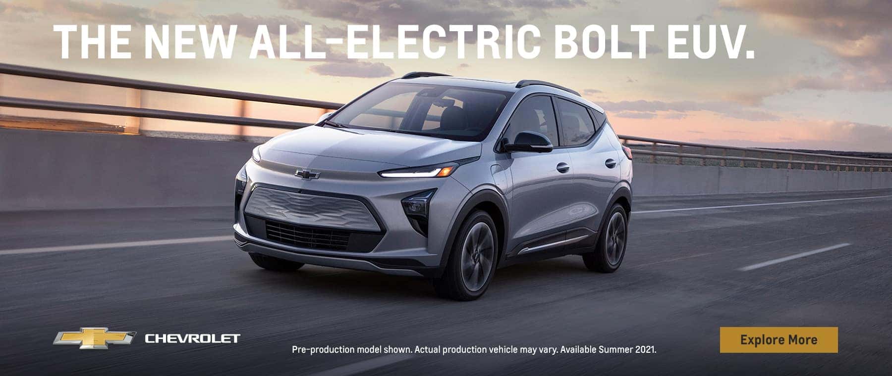 The new all-electric Bolt EUV.