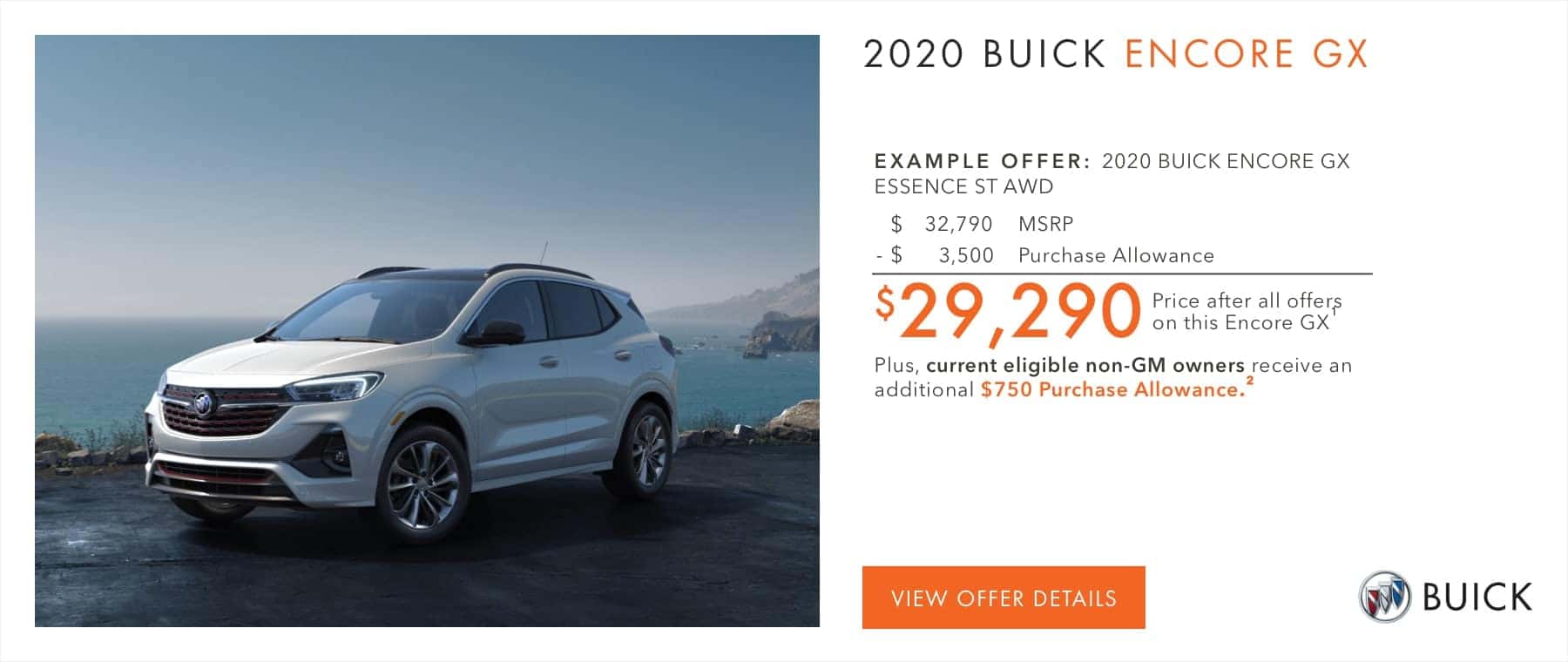 2020 Buick Encore GX offer