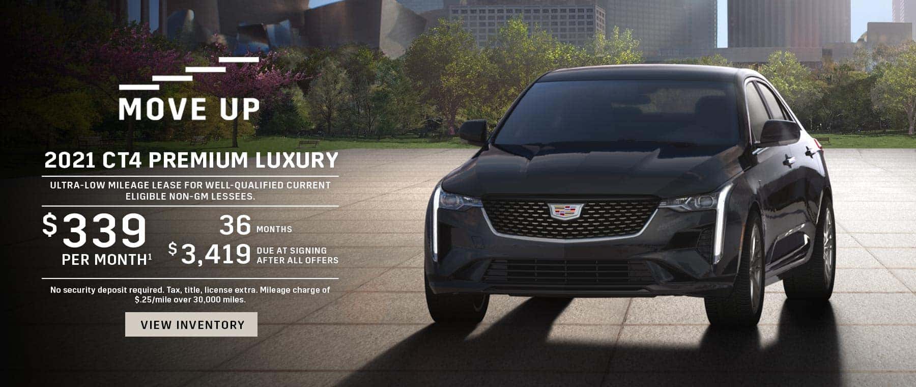 2021 Cadillac CT4 $339 / 36 months / $3,419 DAS