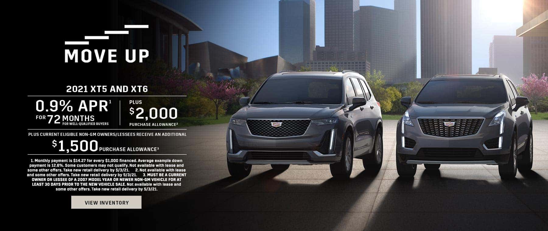 2021 Cadillac XT5 & XT6 offer