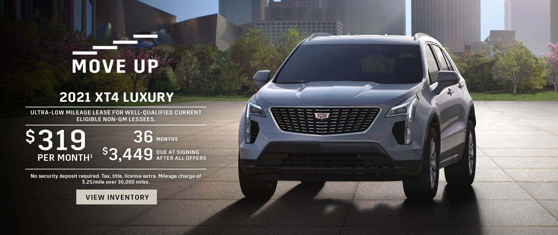 $319/mo for 36 mos with $3,449 DAS on a 2021 XT4