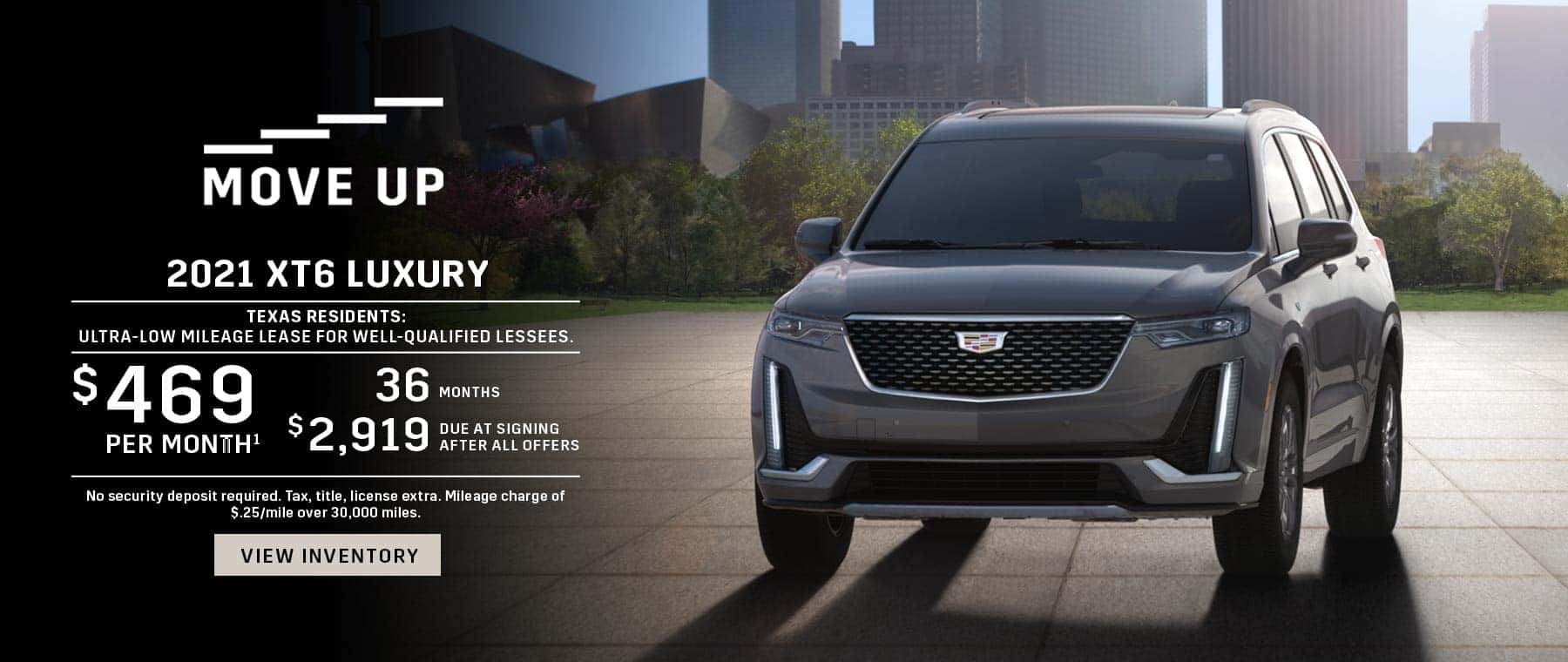 $469/mo for 36 mos with $2,919 DAS on a 2021 XT6