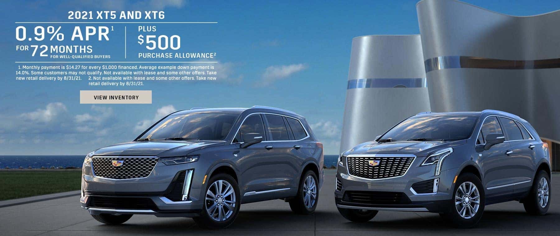 2021 Cadillac XT5 & XT6 offer