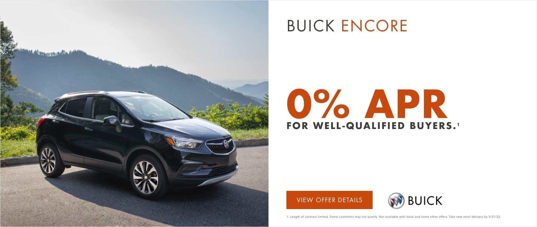 buick encore silver on road
