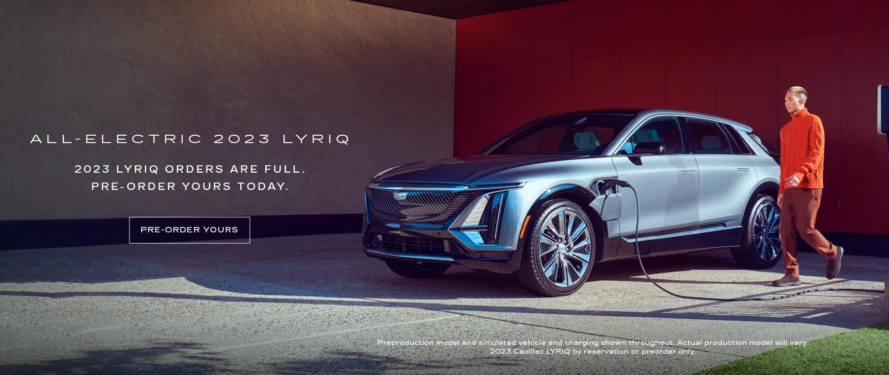 ALL-ELECTRIC 2023 LYRIQ. Be electrifying. Starting at: $62,990. As Shown: $64,540 Taking orders now.