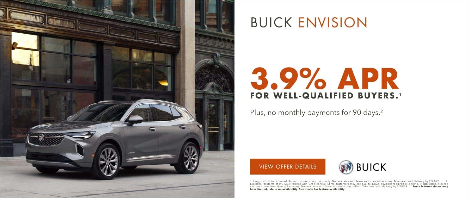 3.9% APR for well-qualified buyers.1 PLUS, NO MONTHLY PAYMENTS FOR 90 DAYS.2