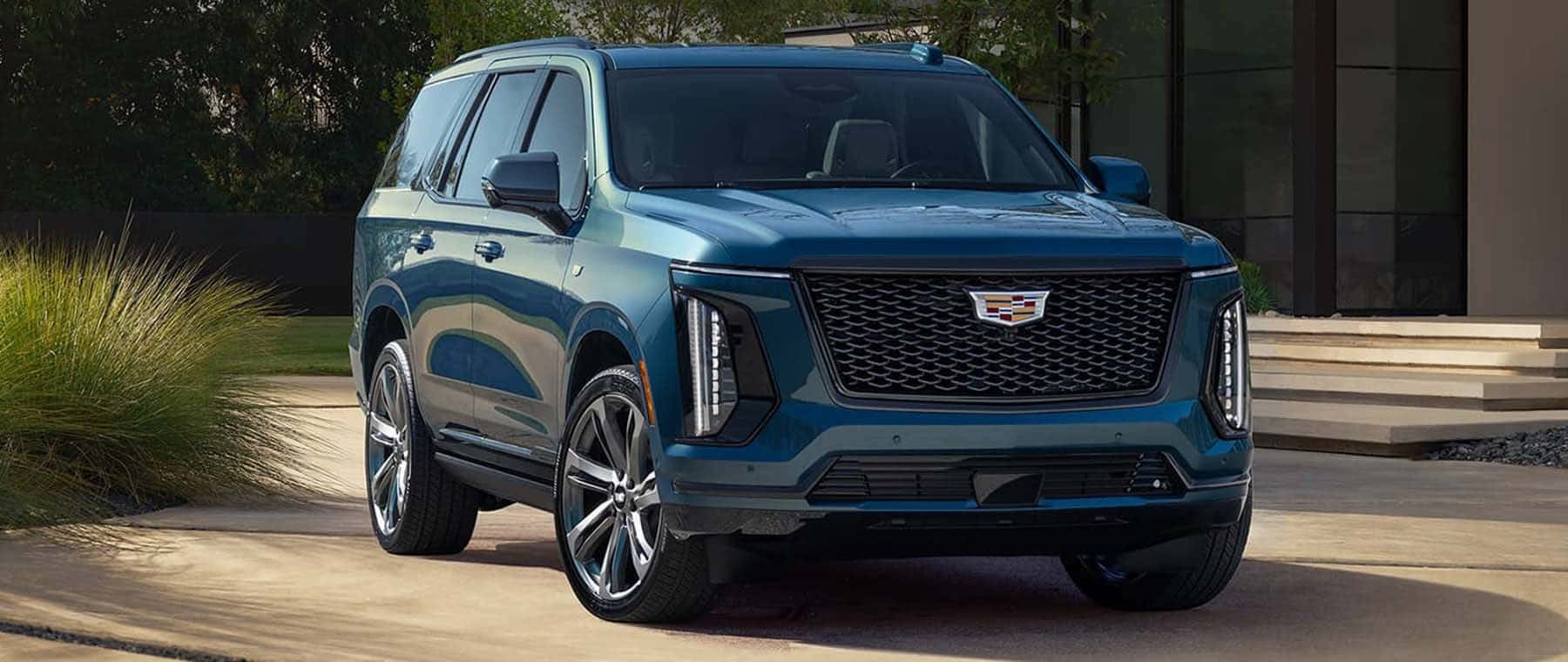 2025 cadillac escalade parked in driveway