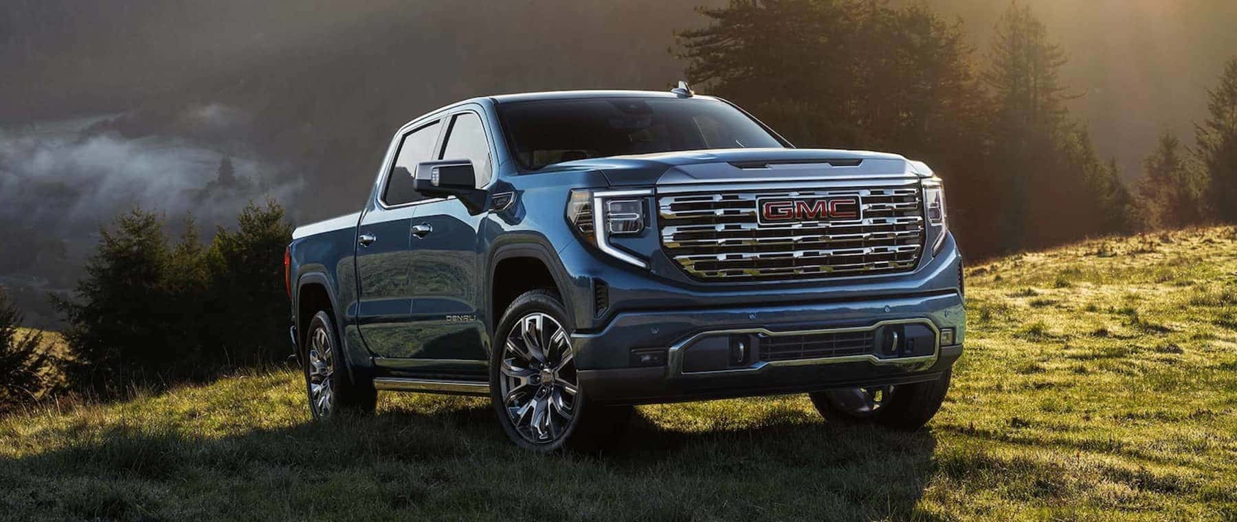 2025 gmc sierra 1500 parked on grassy hill