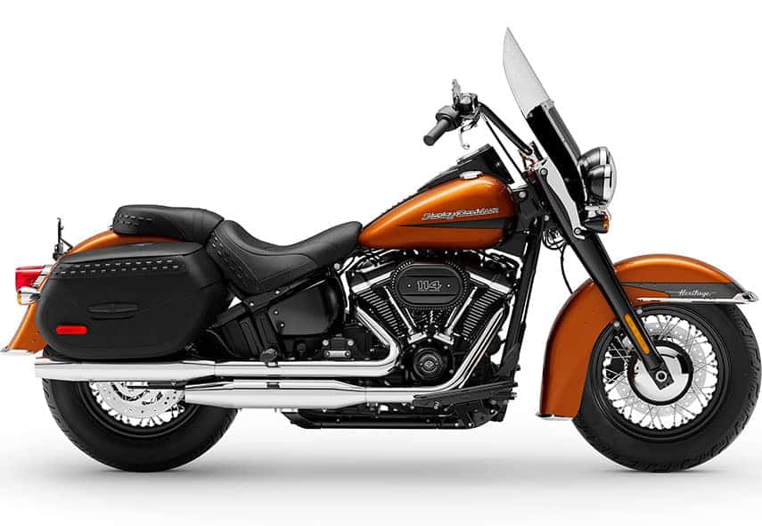 https://di-uploads-development.dealerinspire.com/dibrandhubharleydavidson/uploads/2019/08/MY2020-FLHCS-Heritage-Classic-114-Scorched-Orange-Silver-Flux.jpg