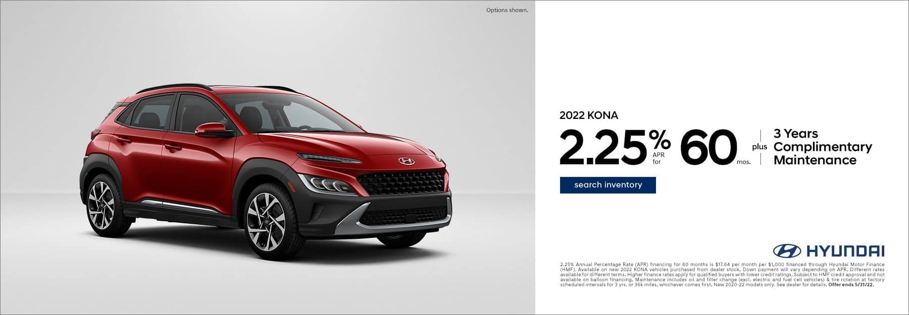 2022 Hyundai Kona offer