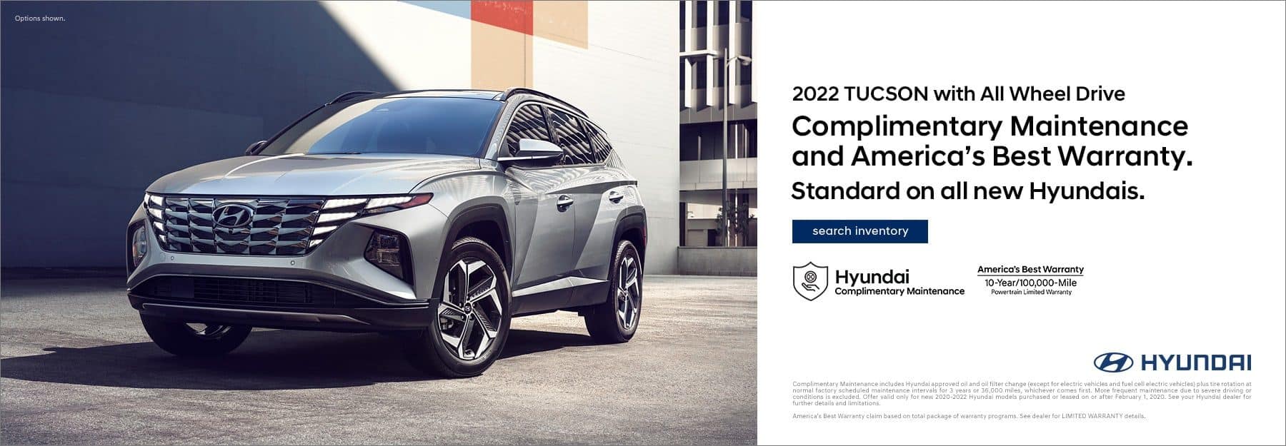 2022 Hyundai Tucson complimentary maintenance