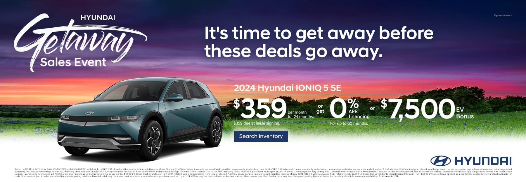 Hyundai Ioniq 5 lease offer