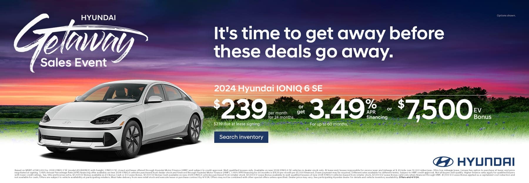 Hyundai Ioniq 6 lease offer