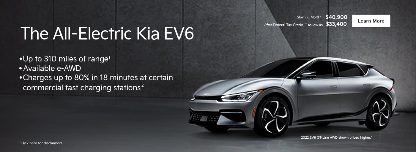 The All-Electric Kia EV6 1400x512