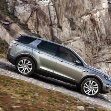 2018 Land Rover Discovery Sport off roading down a hill