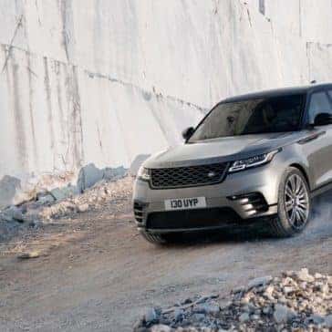 2019 Land Rover Range Rover Velar Driving Down Slope