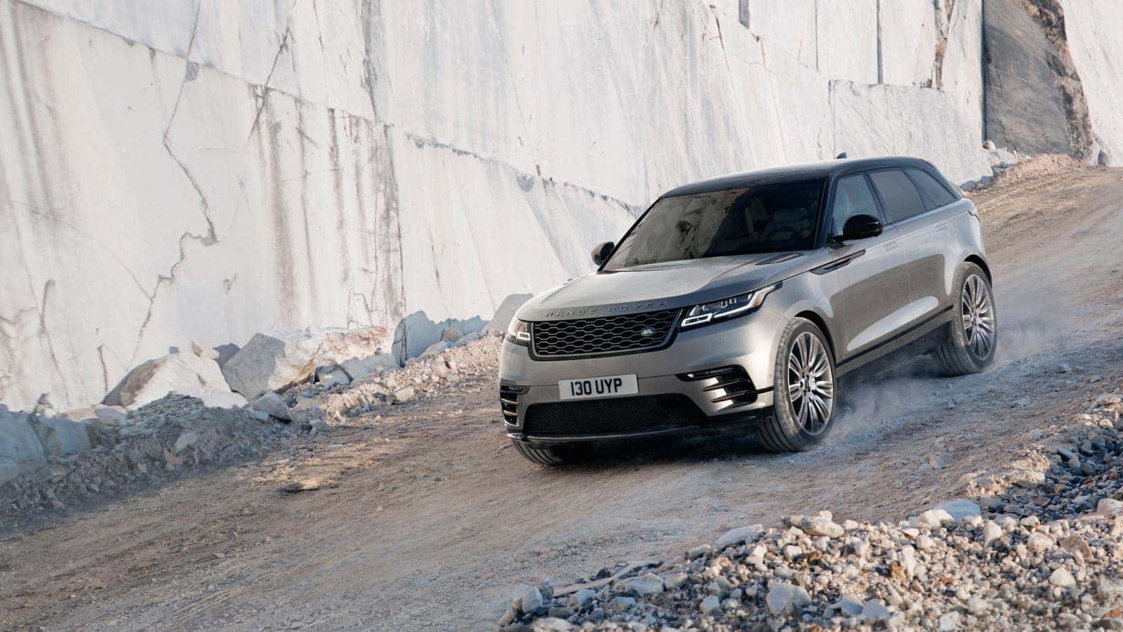 2019 Land Rover Range Rover Velar Driving Down Slope
