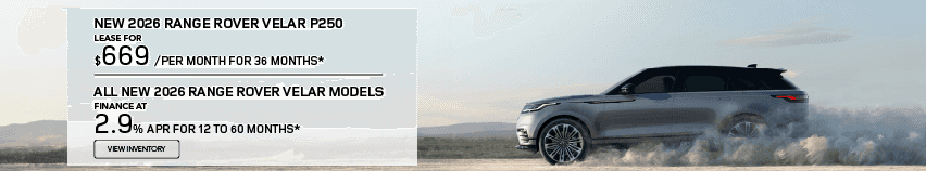 NEW 2026 RANGE ROVER VELAR LEASE AND APR OFFER