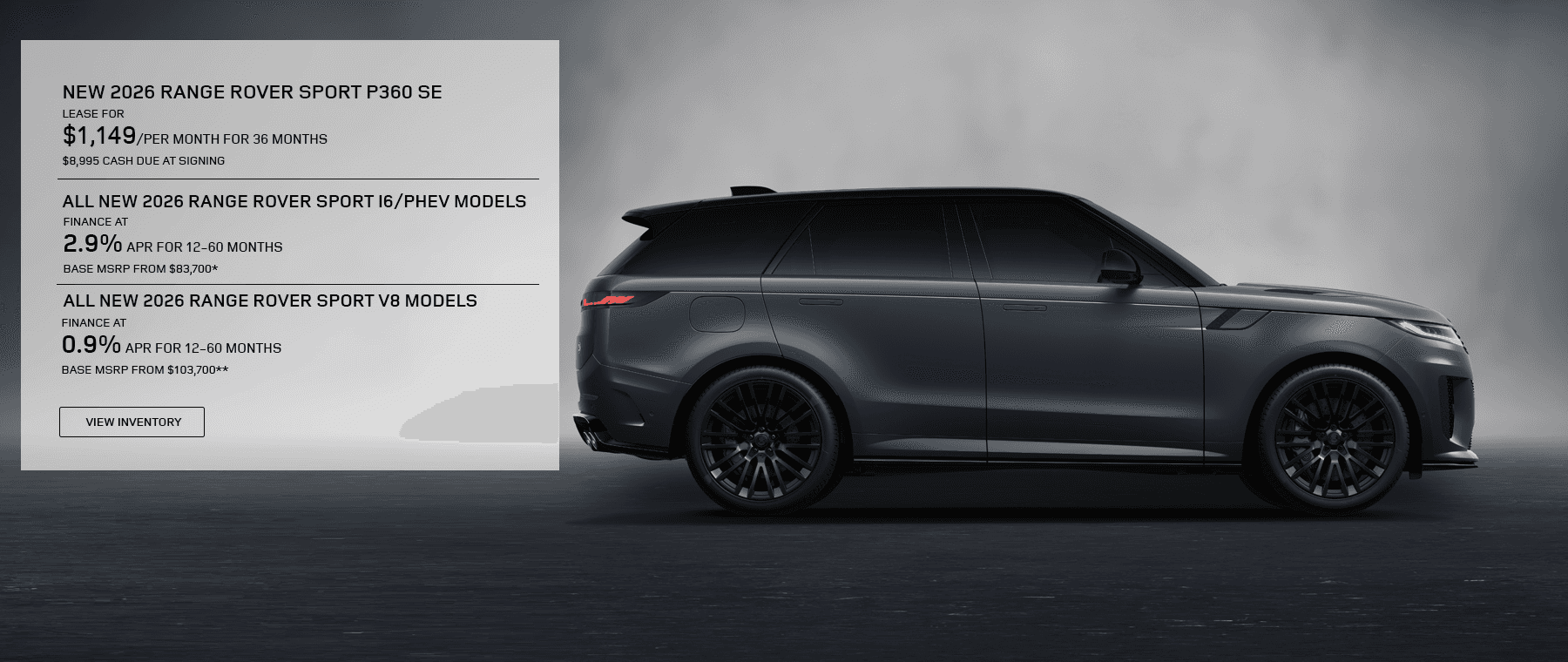 Range Rover Sport 2026 National Offer