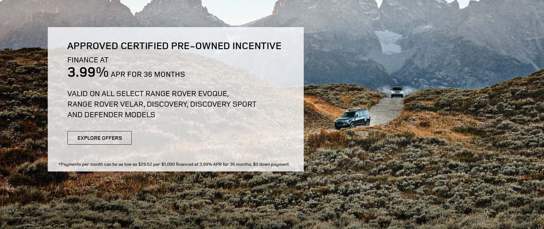 APPROVED Certified Pre-owned offer