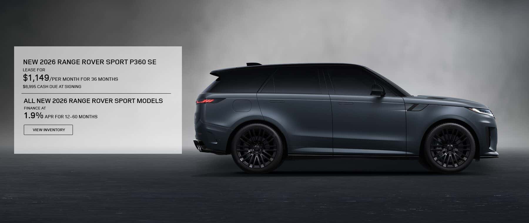 New 2026 Range Rover Sport Lease and APR Offer