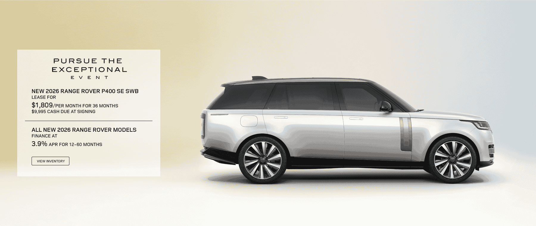 Range Rover National Offer