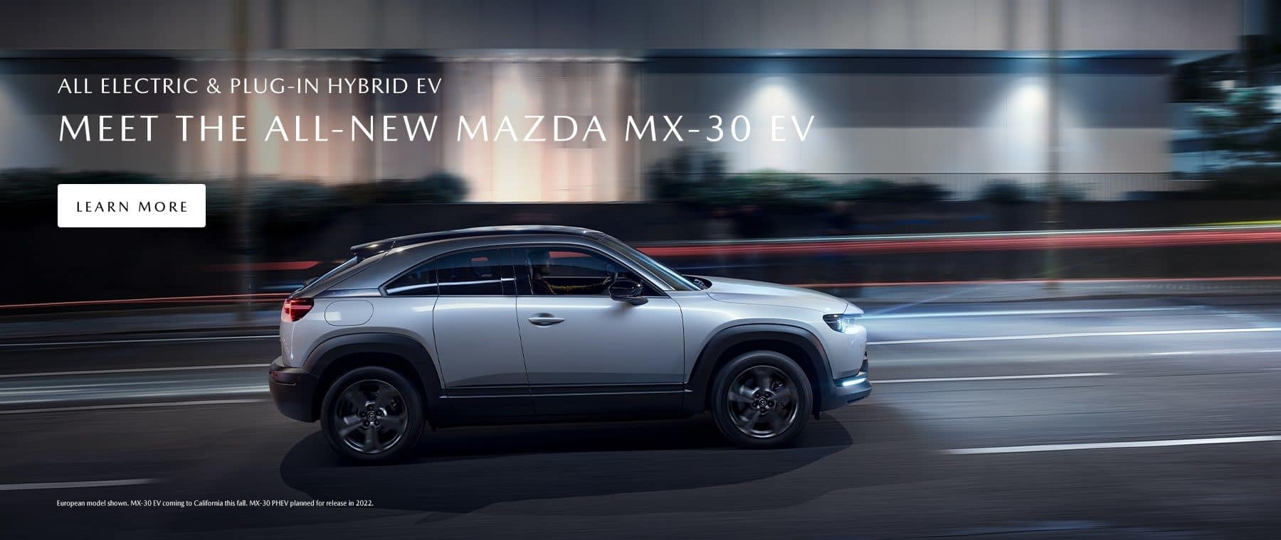 The all-new Mazda MX-30 EV