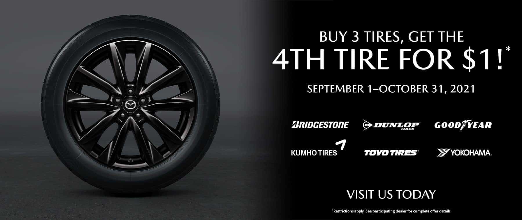 Buy 3 Tires get the 4th for $1