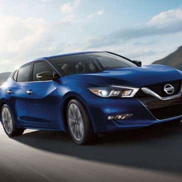 2018 Nissan Maxima blue exterior model