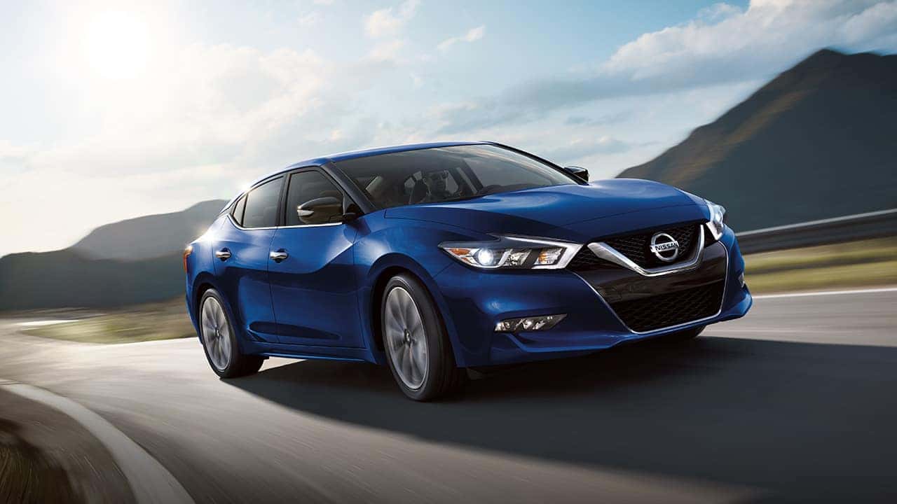 2018 Nissan Maxima blue exterior model