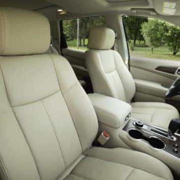 interior cabin of 2019 Nissan Pathfinder