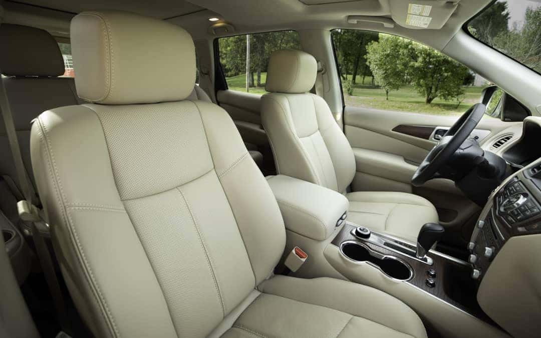 interior cabin of 2019 Nissan Pathfinder