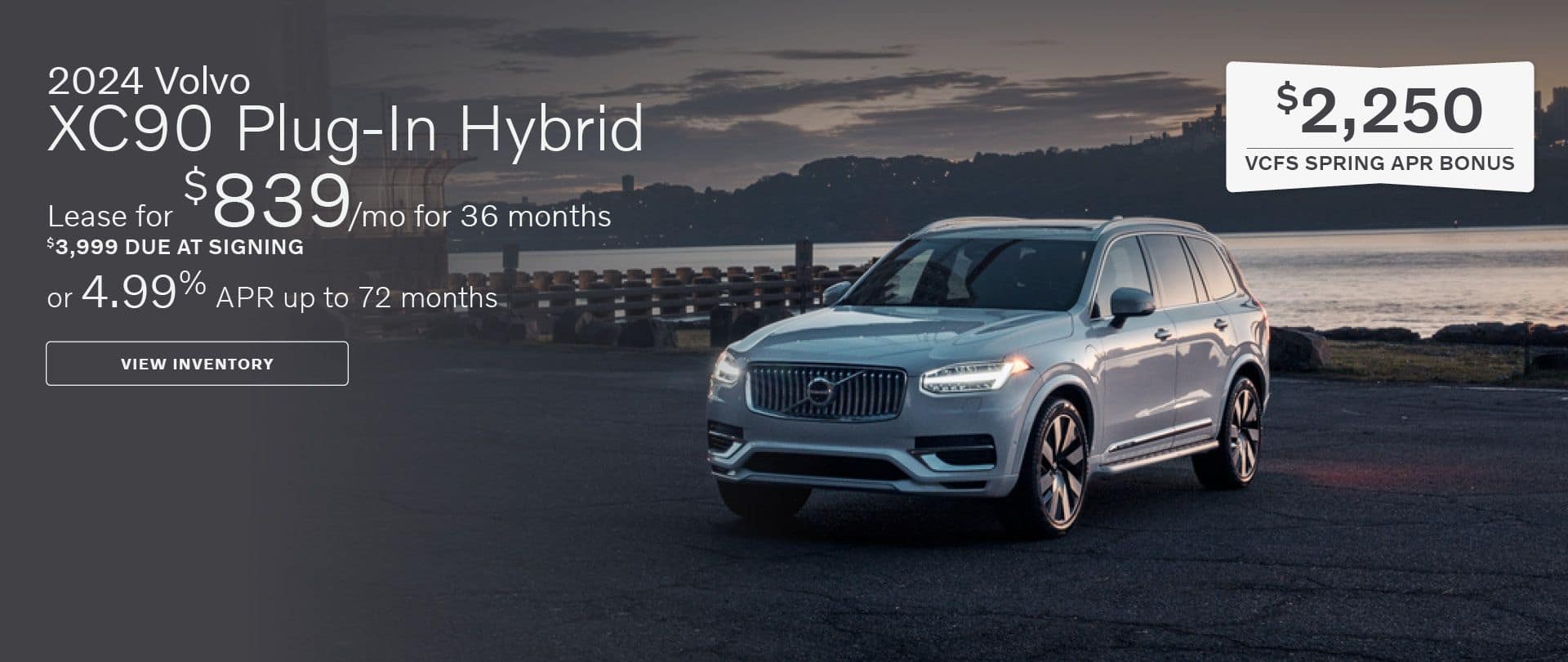 Southern_ROR-Apr24-2024 Volvo XC90 Plug-In Hybrid | Lease for $839:mo_1920x810