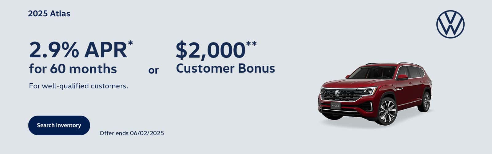2025 Atlas APR May Offer