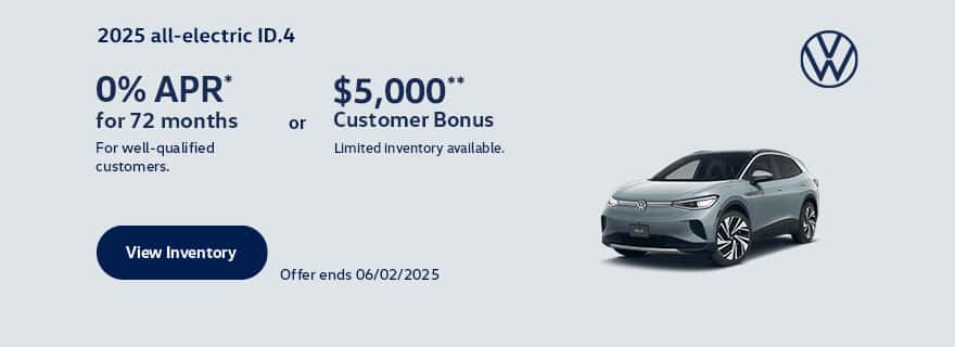 2025 May ID.4 Homepage Offer