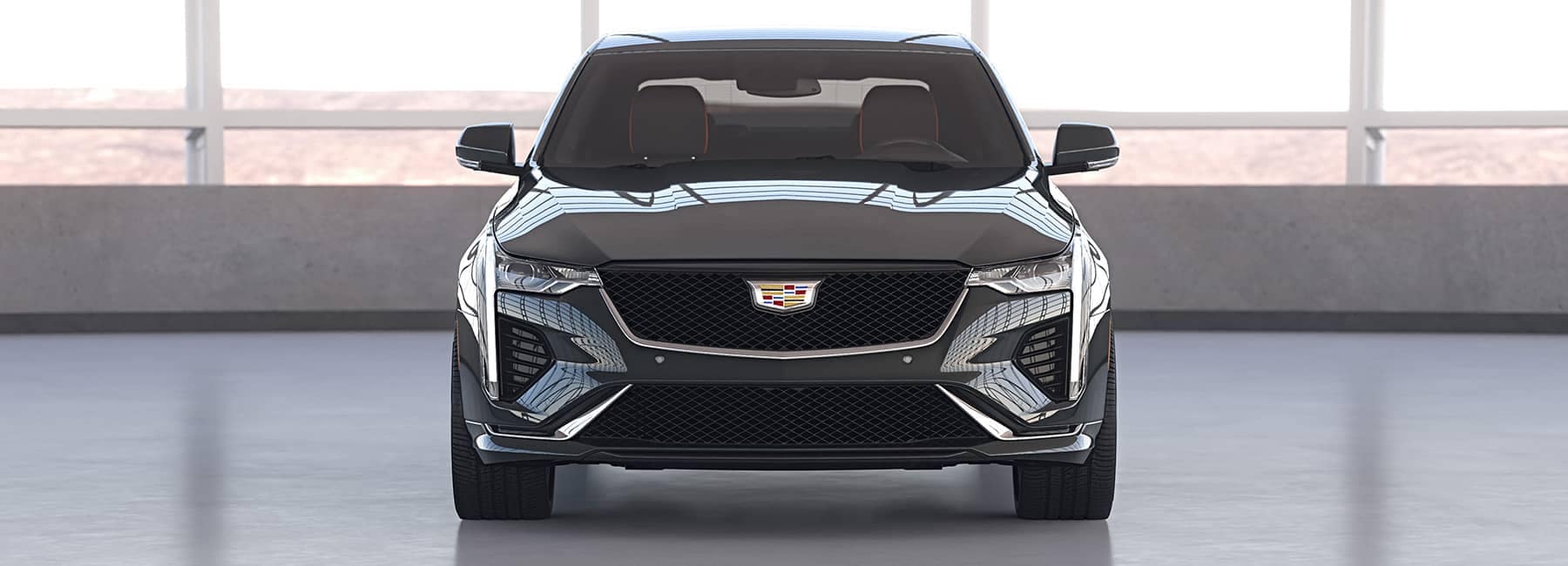 2022 Cadillac CT4 Sport in Shadow Metallic front view_mobile