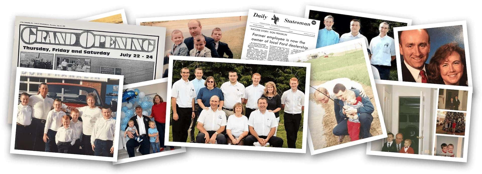 Collage of Don Franklin photos