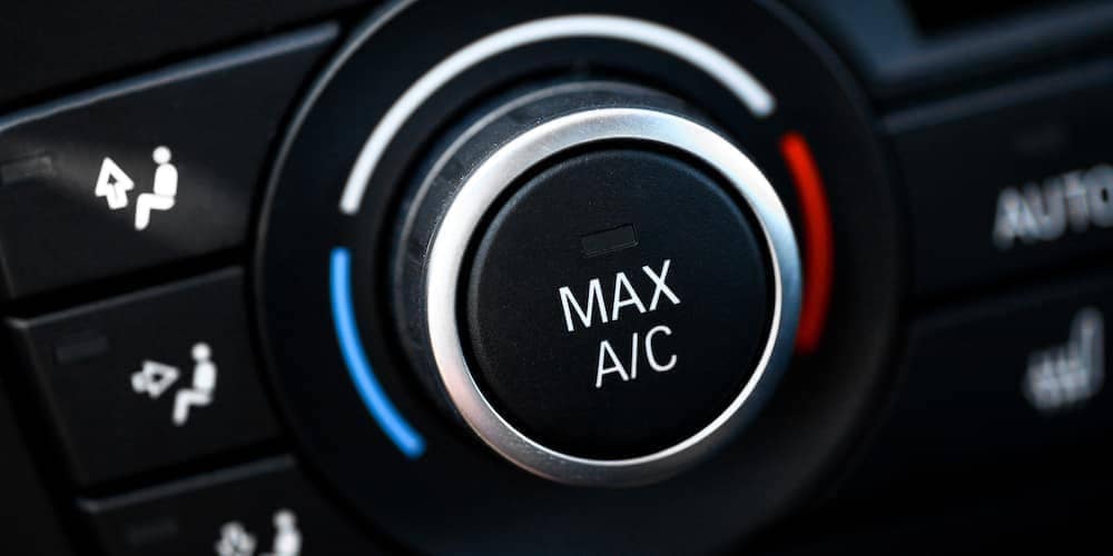 Car air conditioning button