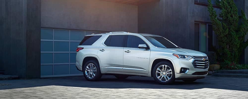 2020 Chevy Traverse In Driveway