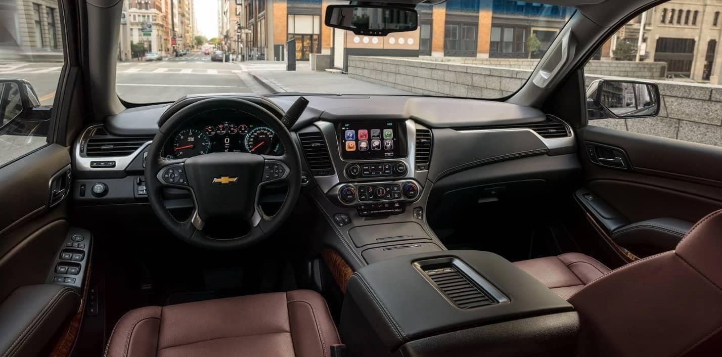 front interior of the 2020 Chevrolet Tahoe