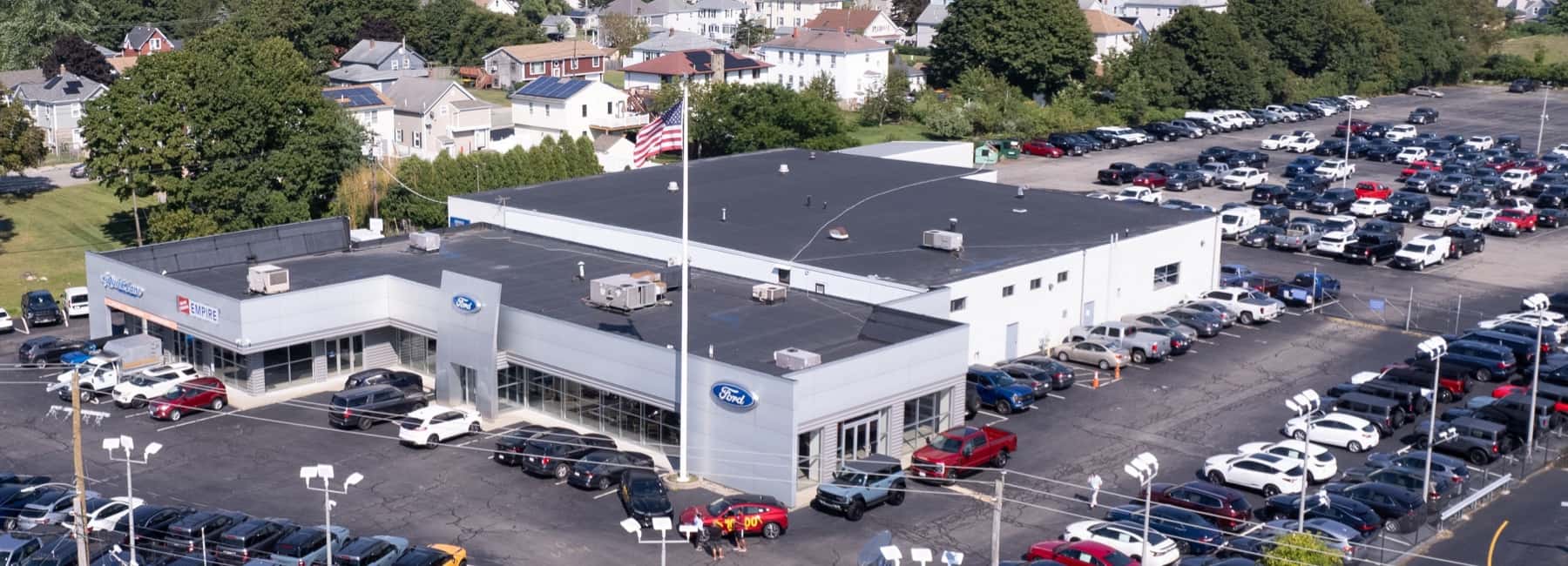 aerial view of empire ford Fall River