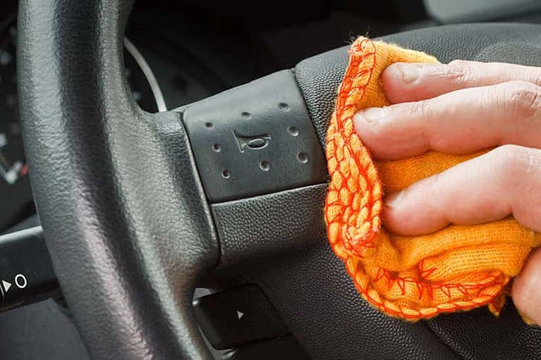 steering wheel detailing